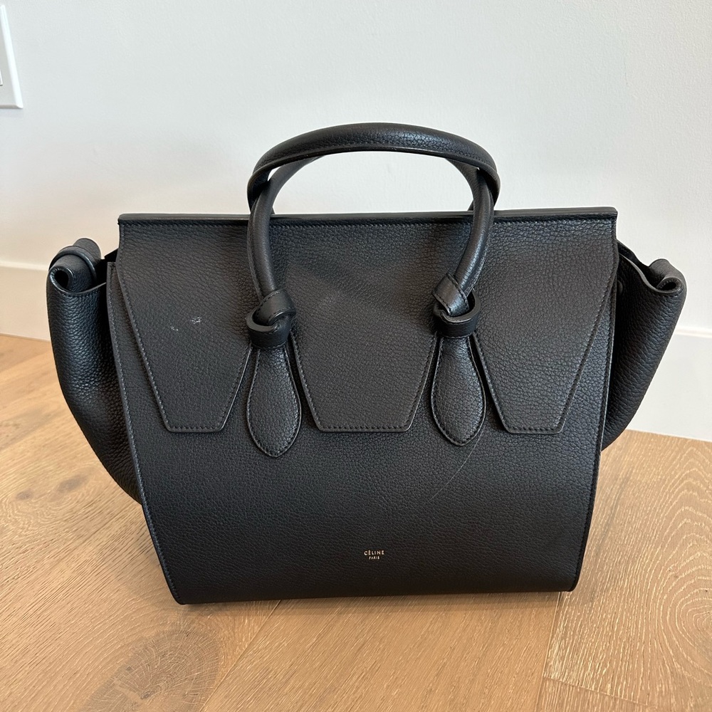 Celine Medium Tie Knot Tote - Black